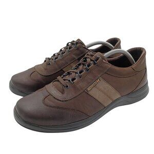 Mephisto Shoes Mens Size 10 Brown Leather Lace Up Comfort Walking Shock Absorber